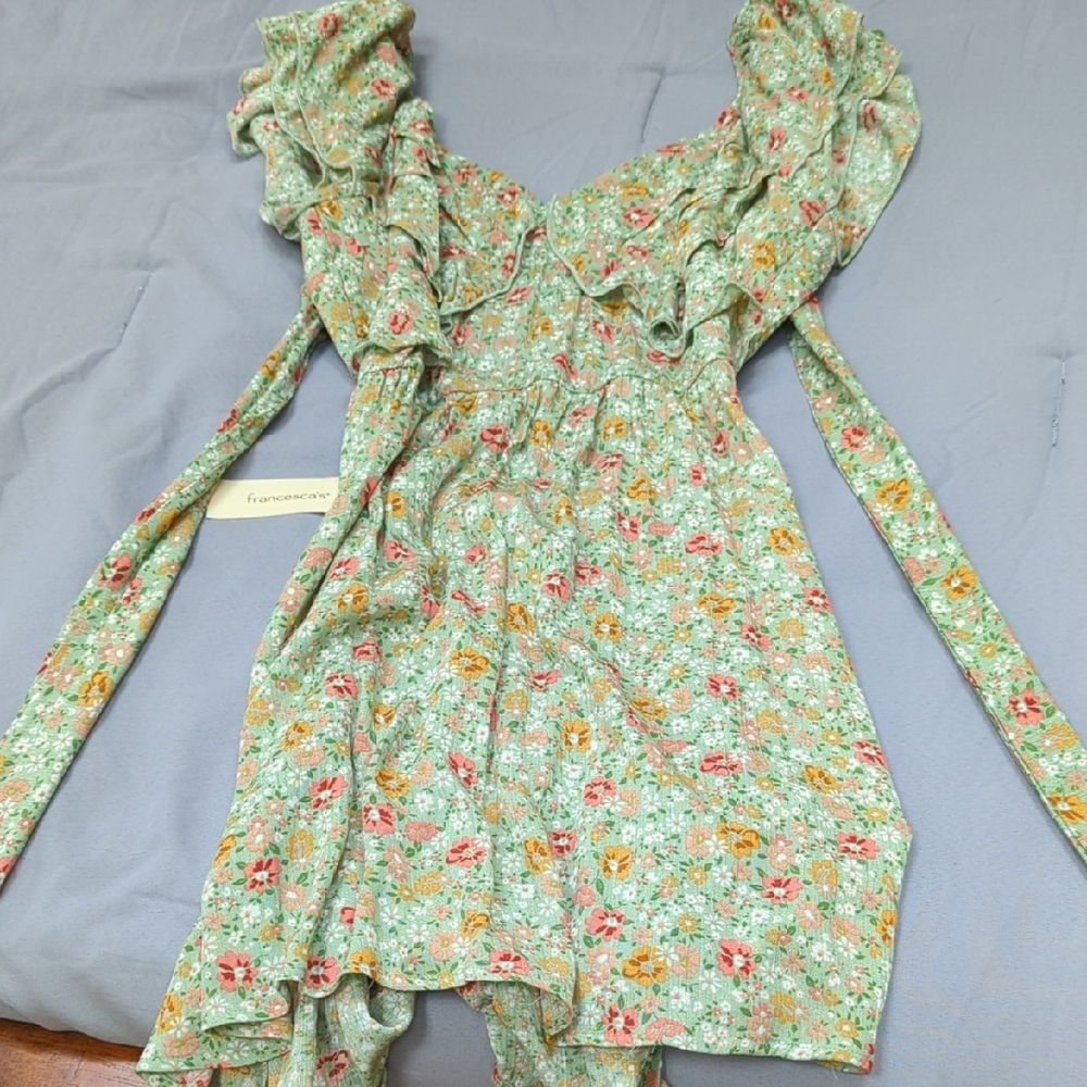 Floral Green Dress